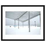 Sunshade site in the winter beach thumbnail