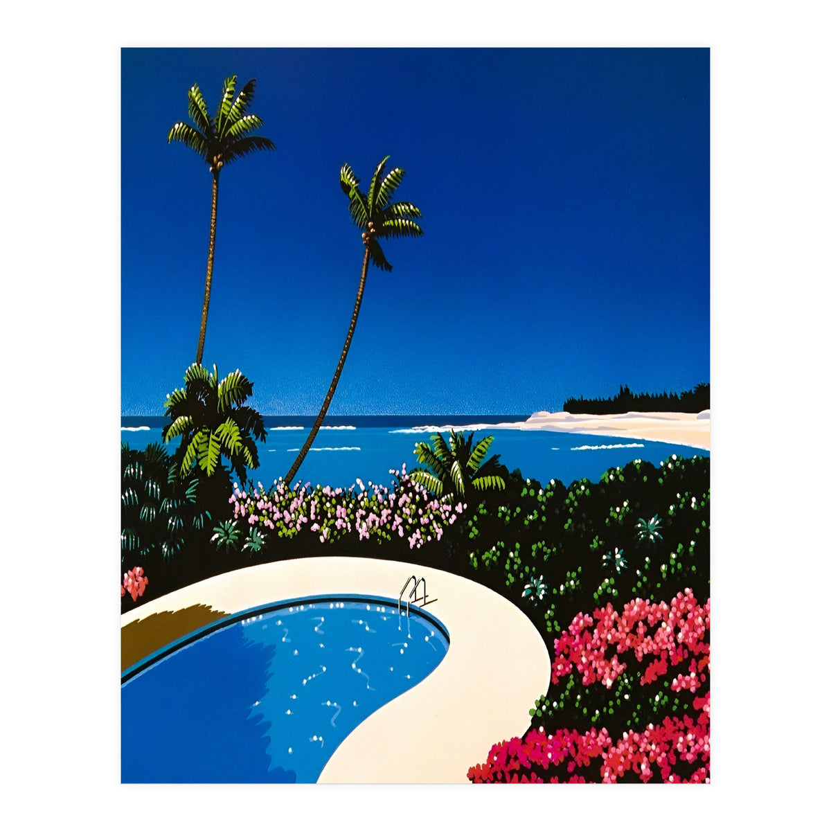 Hiroshi nagai - Swimming Pool, vaporwave (Print Only)