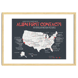 USA Map of Alien First Contacts in Movies thumbnail
