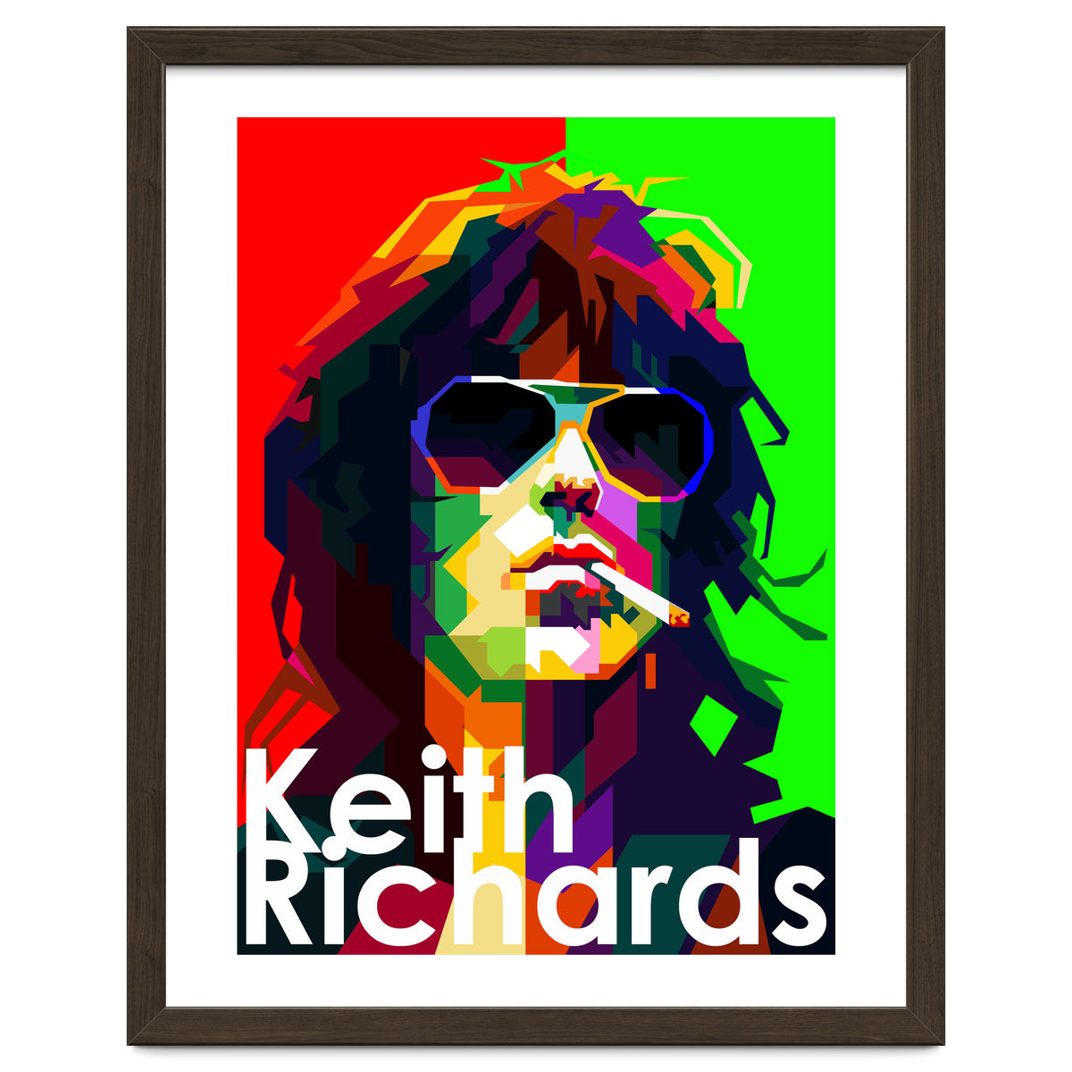 Keith Richards Pop Art WPAP