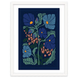Klimt Flower Dark Blue thumbnail