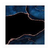 Navy & Rose Gold Agate Texture 04 (Print Only) thumbnail