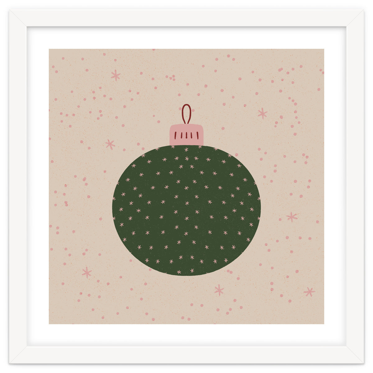 Christmas globe with snowflakes