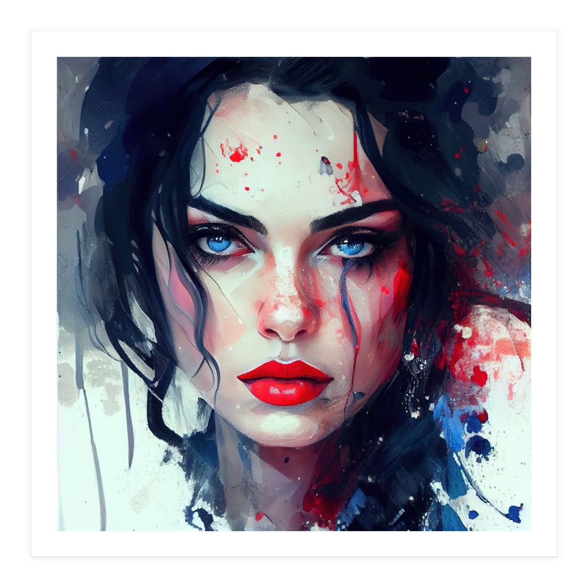 Watercolor Modern Snow White (Print Only)
