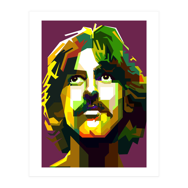 George Harrison The Beatles Pop Art WPAP (Print Only)