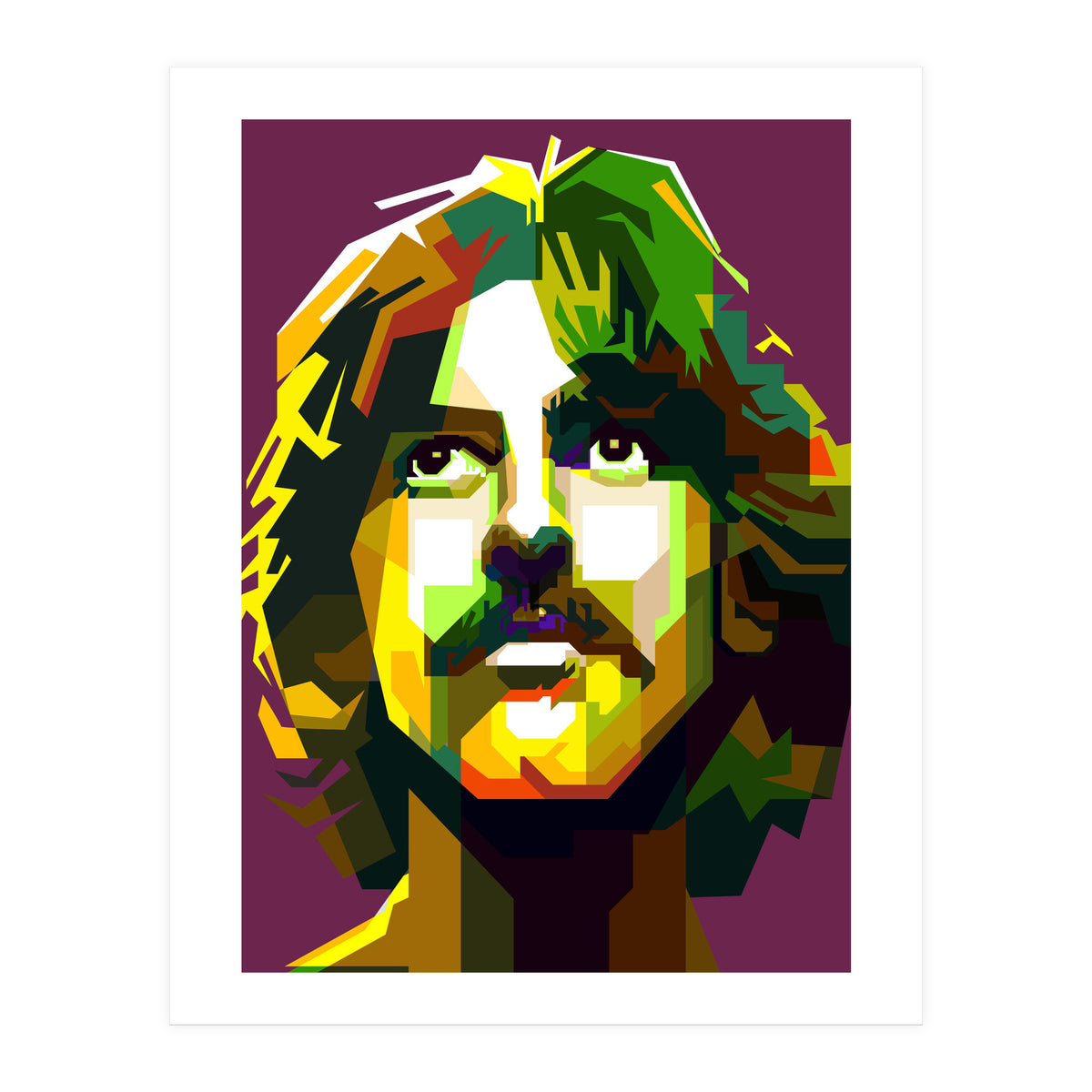 George Harrison The Beatles Pop Art WPAP (Print Only)