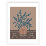 Modern Vase with Tropical Leaves thumbnail