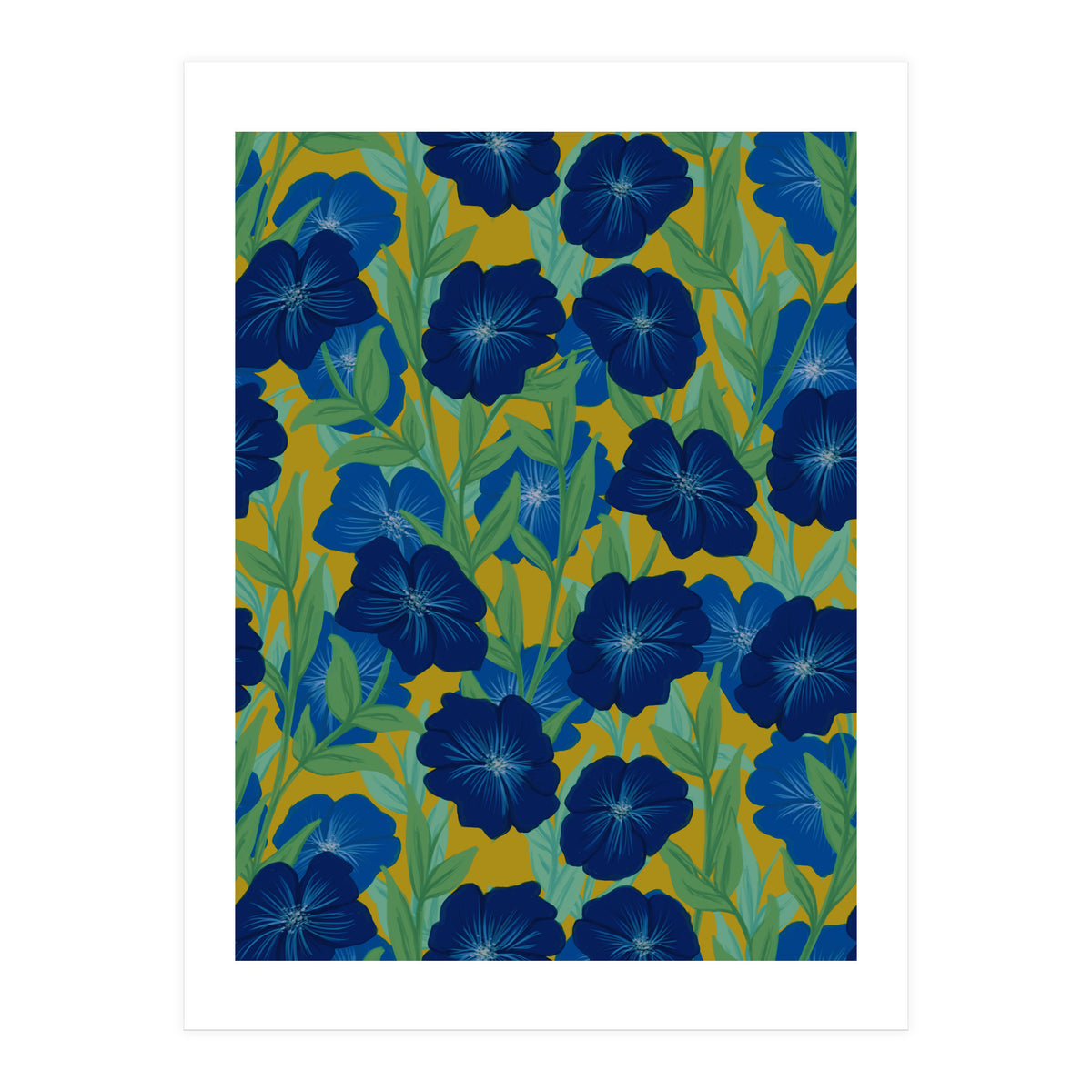 Bold Bloom Blue (Print Only)