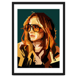 Jennifer Lopez Celebrity Art Retro Style Illustration thumbnail