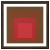 JOSEF ALBERS - HOMAGE TO THE SQUARE, RED, BROWN thumbnail