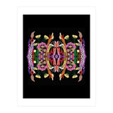 The Butterfly Effect Series 01, Paint Blot Mirror Colorful, Symmetrical Graphic, Eclectic Mandala (Print Only) thumbnail