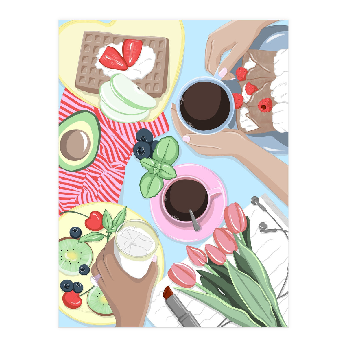Girl Dinner Table (Print Only)