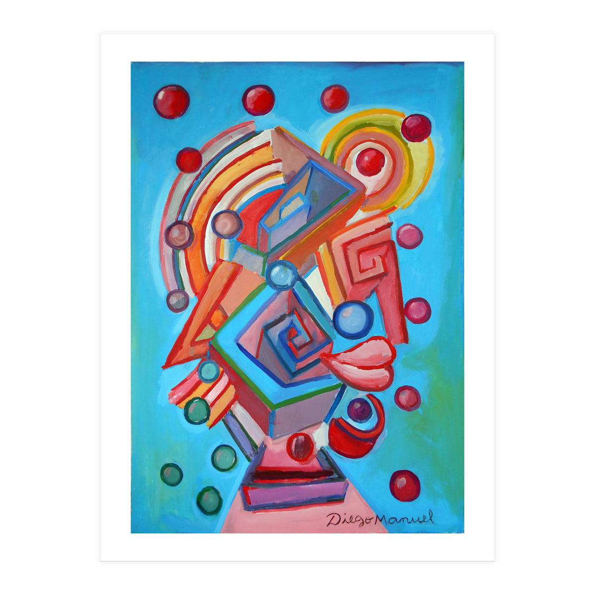 Retrato Cubista (Print Only)