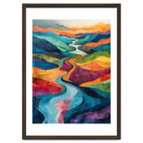 Colorful Abstract River Valley Landscape Art thumbnail