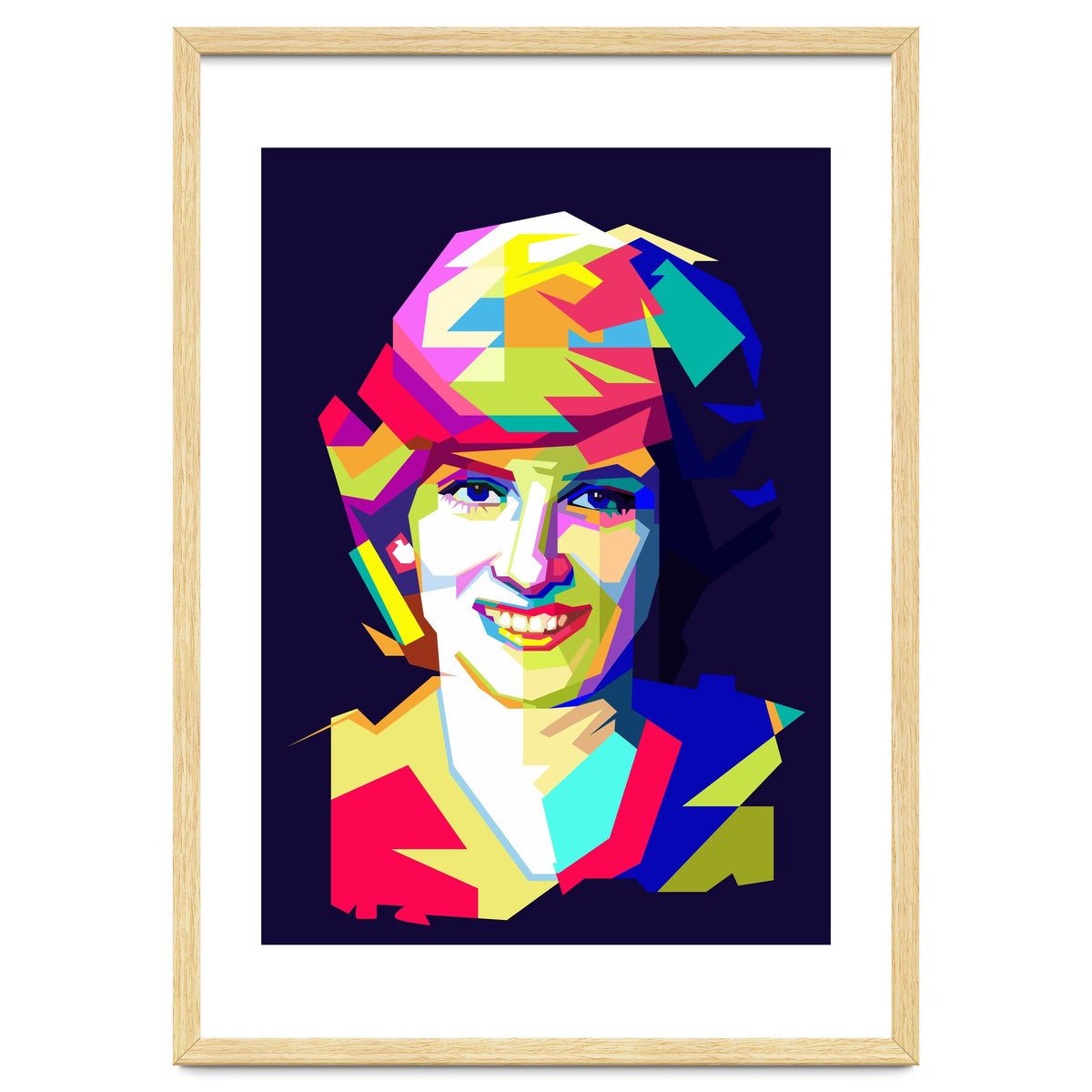 Lady Diana Princes Of Wales Pop Art WPAP