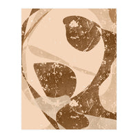 Abstract Brown Scratch (Print Only)