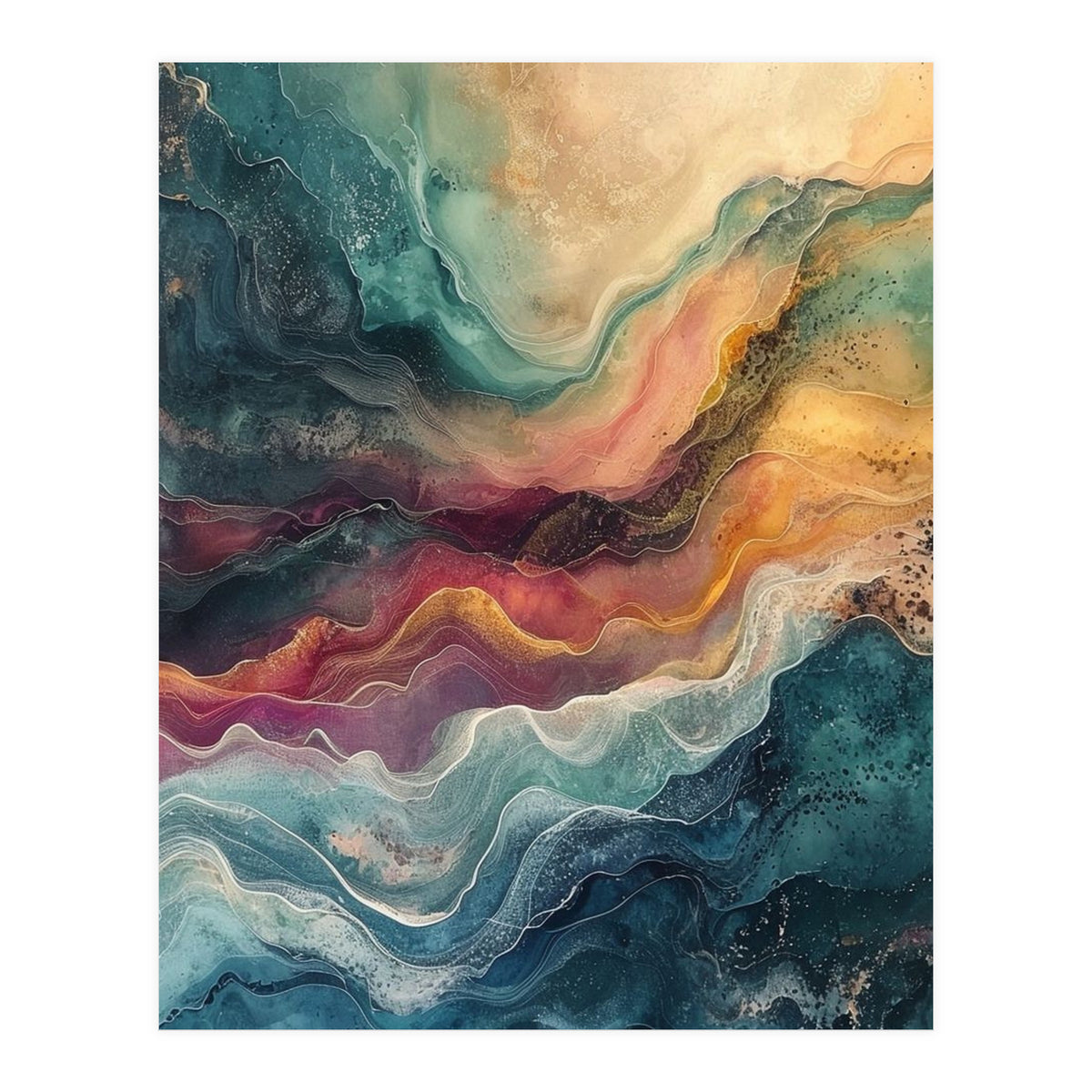 Abstract Fluid Marble (Print Only)
