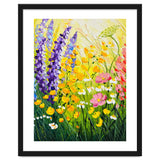 Sun-Drenched Wildflower Meadow Oil Painting thumbnail