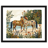 Horses In Blooming Paradise thumbnail