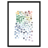 Watercolor Geometric Square Shapes Blue thumbnail