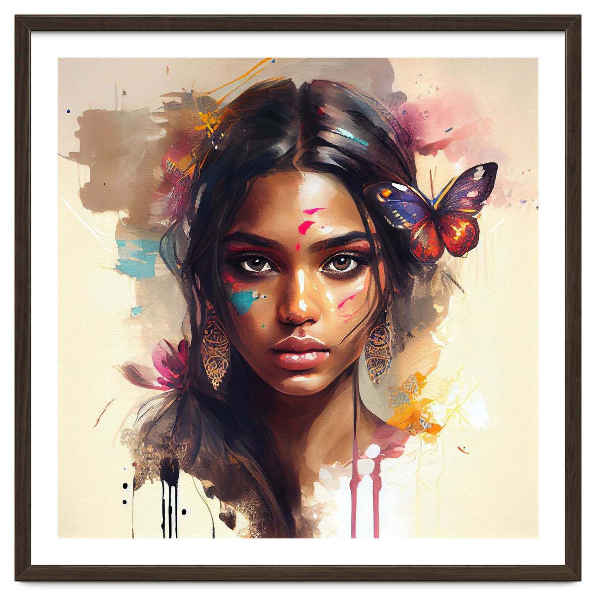 Watercolor Hindu Woman #1