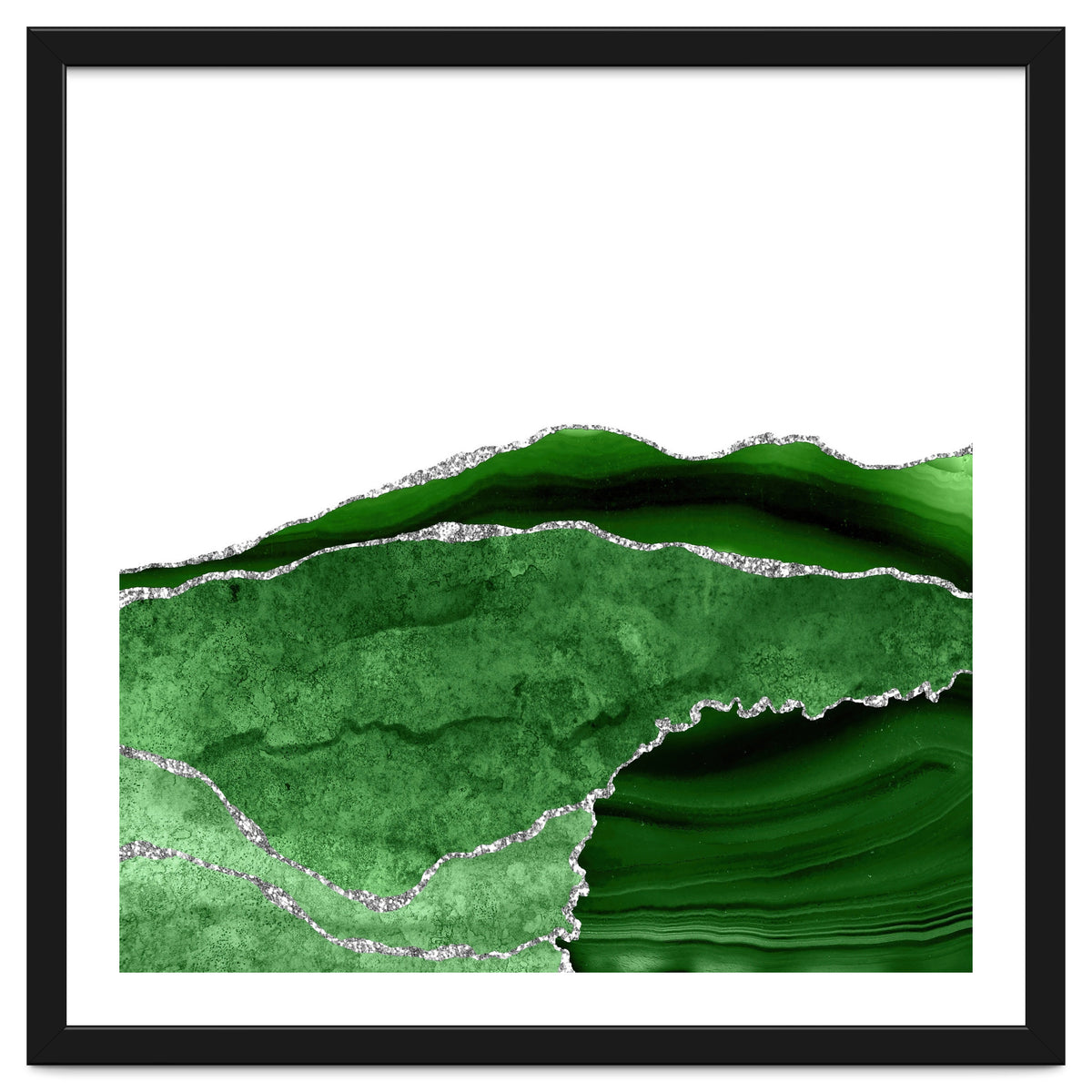 Green & Silver Agate Texture 10