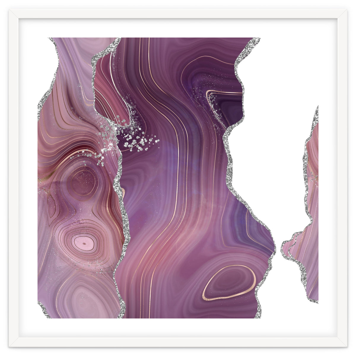 Mauve & Silver Agate Texture 05