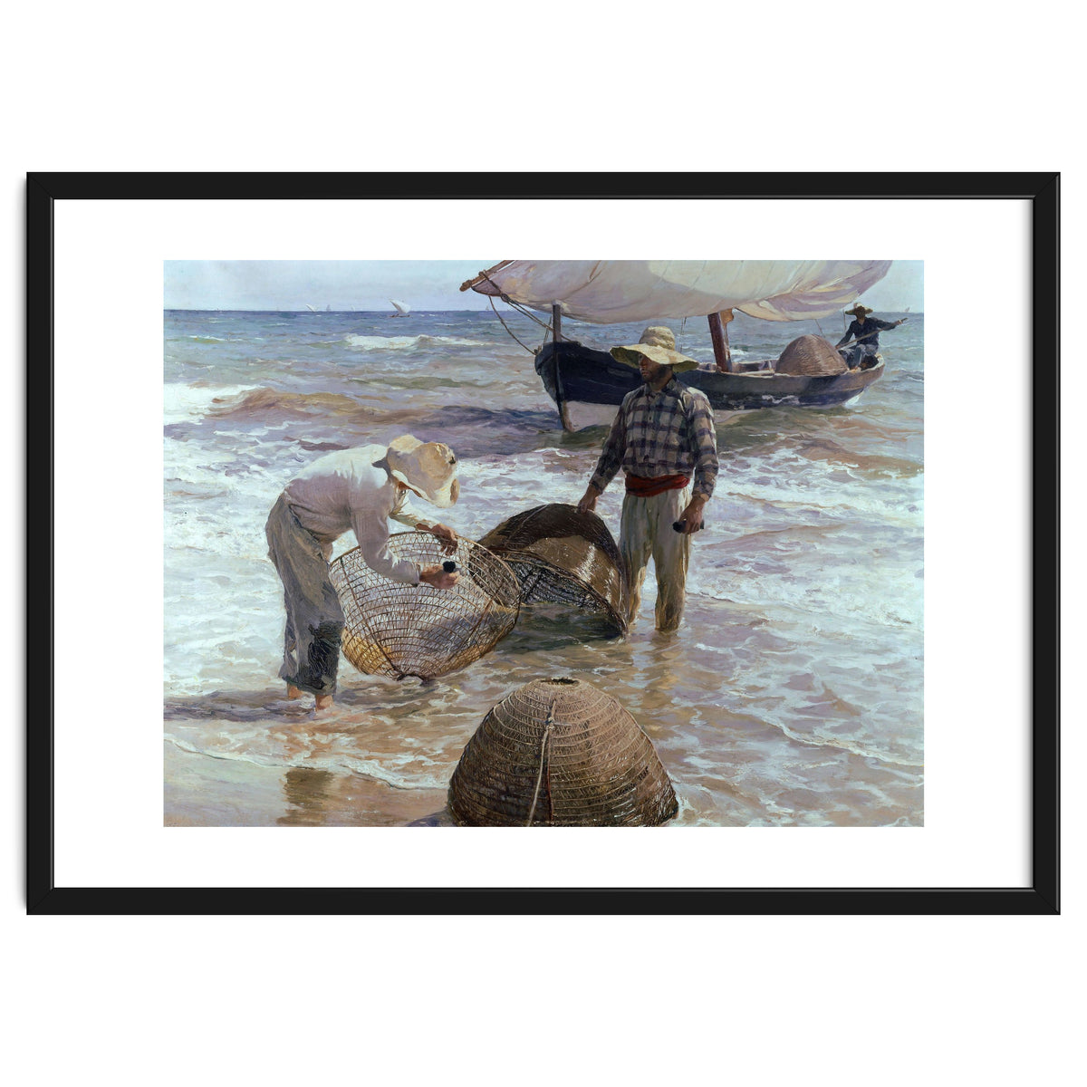 'Valencian Fishermen', 1895, Oil on canvas, 65 x 87 cm.