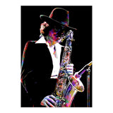 Gato Barbieri  Argentine Jazz Saxophonist Colorful Art (Print Only) thumbnail