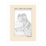 Two Venetian Women – Eugene de Blaas (ascii art)  (Print Only) thumbnail