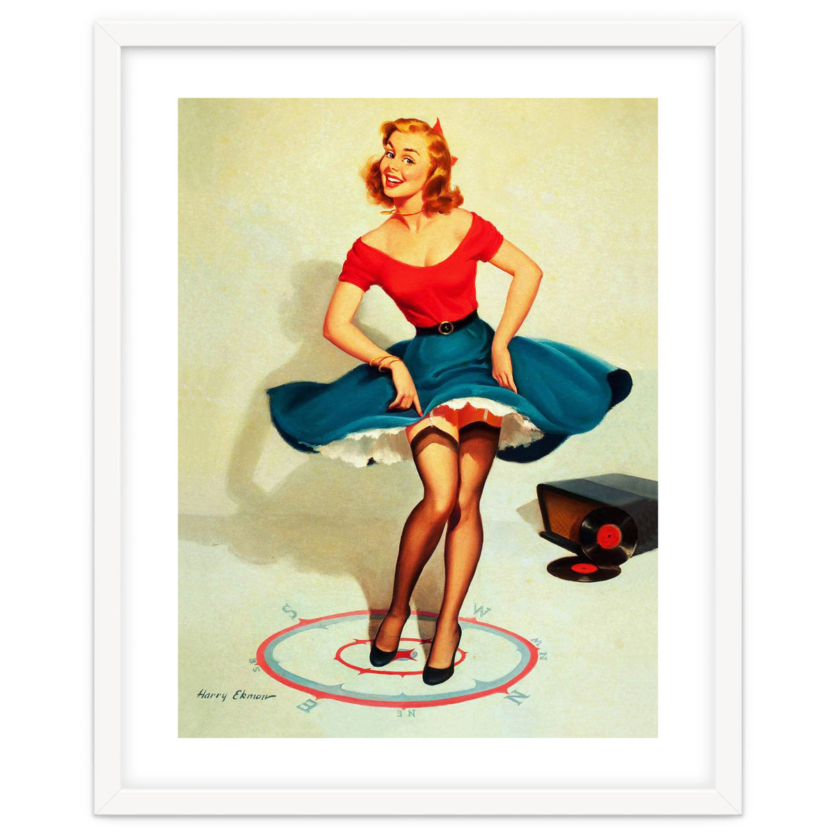 Pinup Dancing Girl