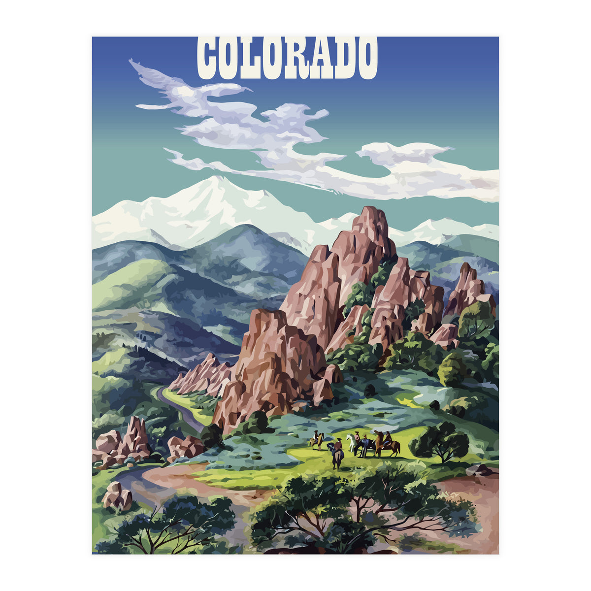 Colorado Mountain (Print Only)