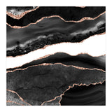 Black & Rose Gold Agate Texture 08  (Print Only) thumbnail