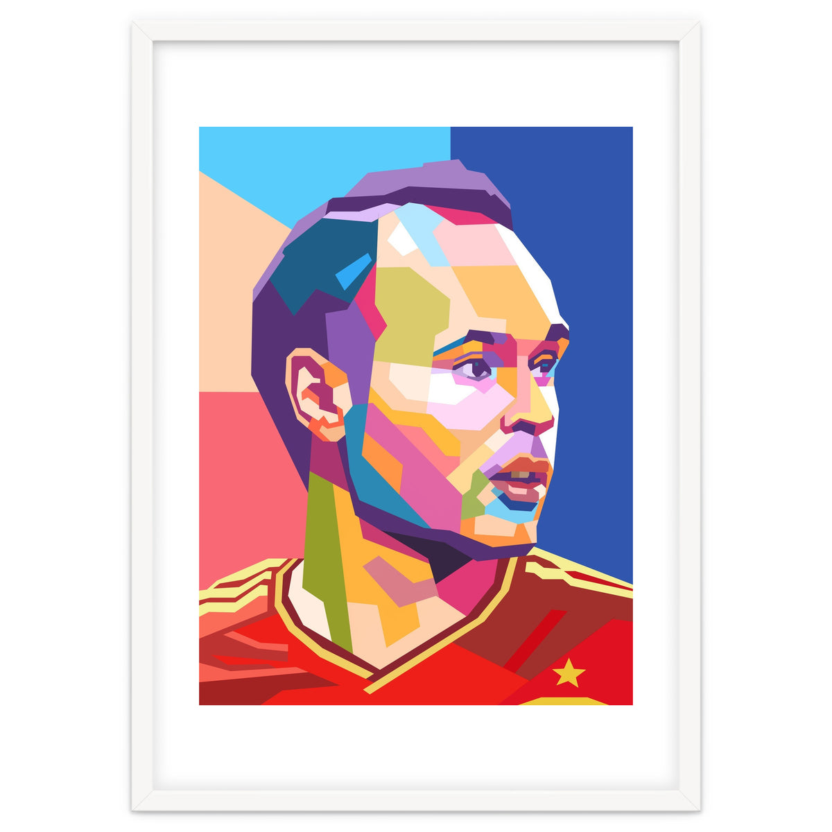 Iniesta pop art portrait