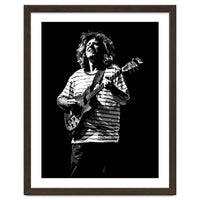 Pat Metheny American Jazz Guitarist Legend in Monochrome