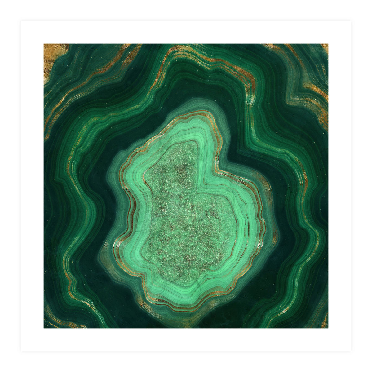 Malachite Texture 06 (Print Only)