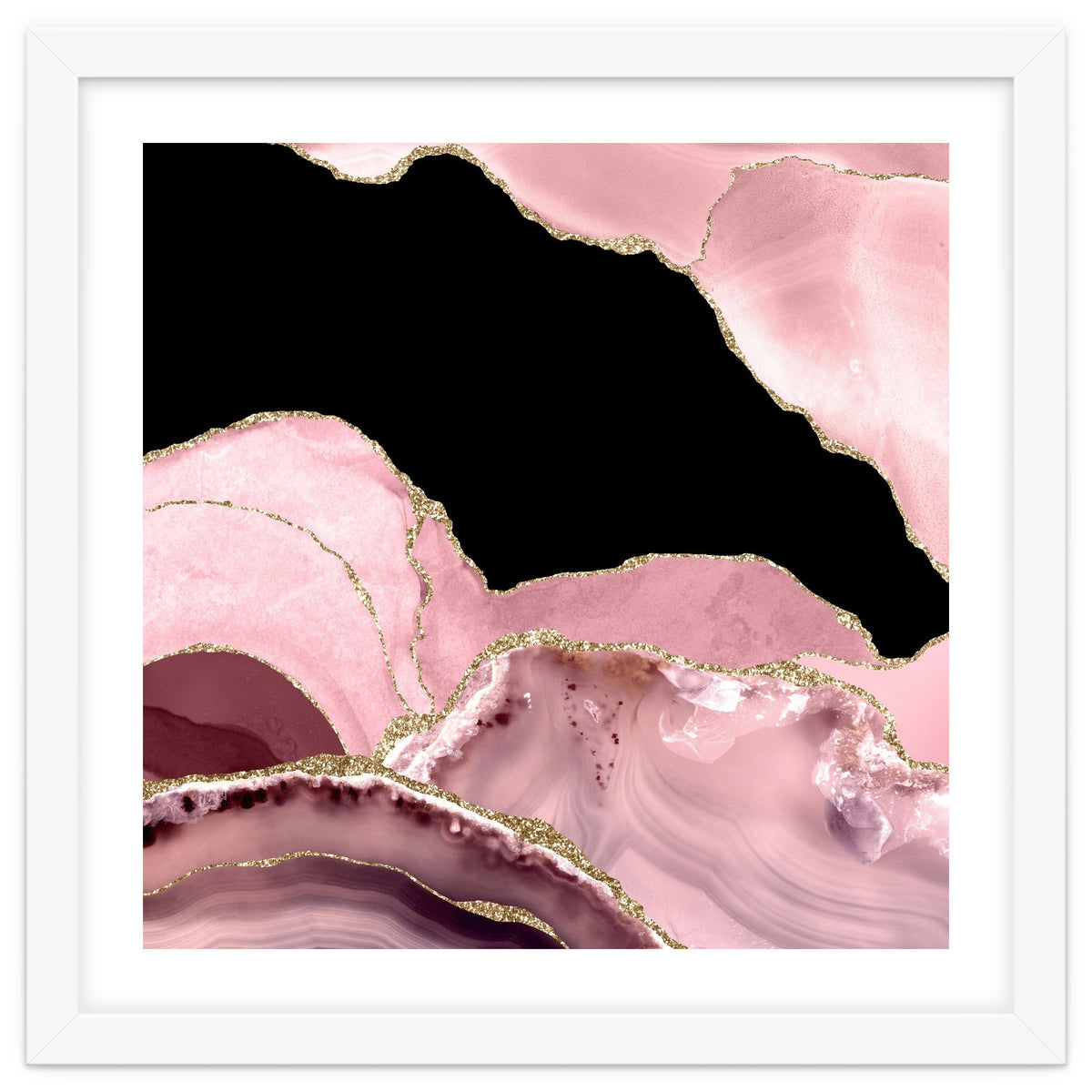 Blush & Gold Agate Texture 03