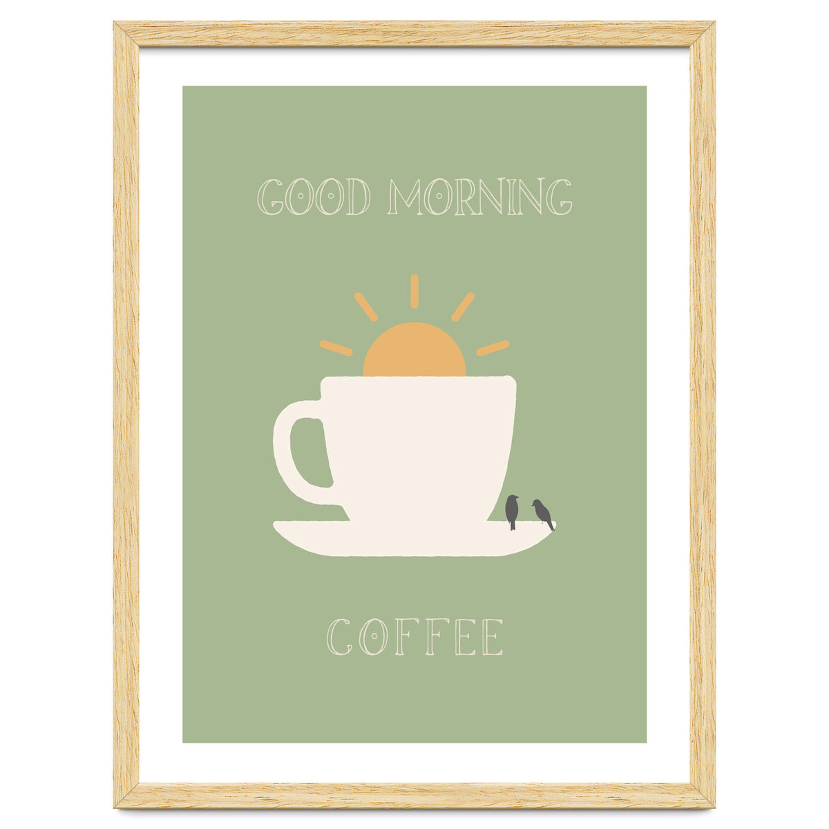 GOOD MORNING COFFEE with birds