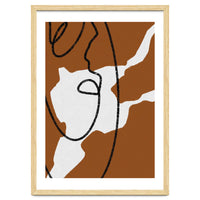 Abstract Brown and Black Lines