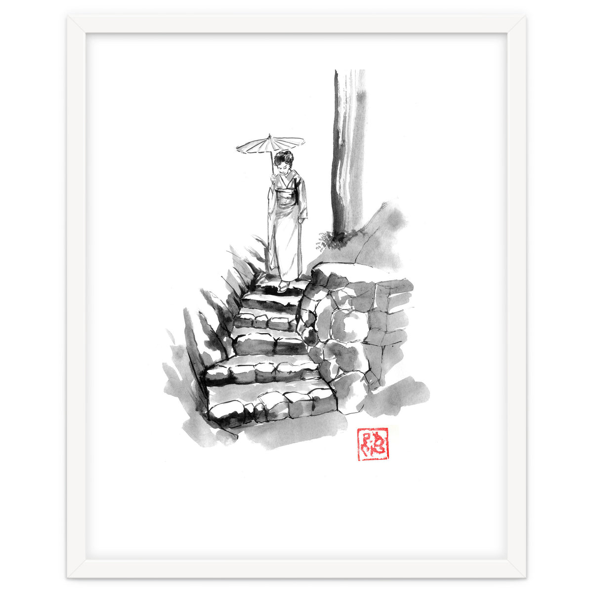 woman Descending Stairs