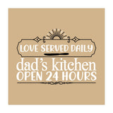 Love Served Daily Dad's Kitchen Open 24 Hours  (Print Only) thumbnail