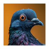 Close Up Of A Pigeon's Head And Neck (Print Only) thumbnail