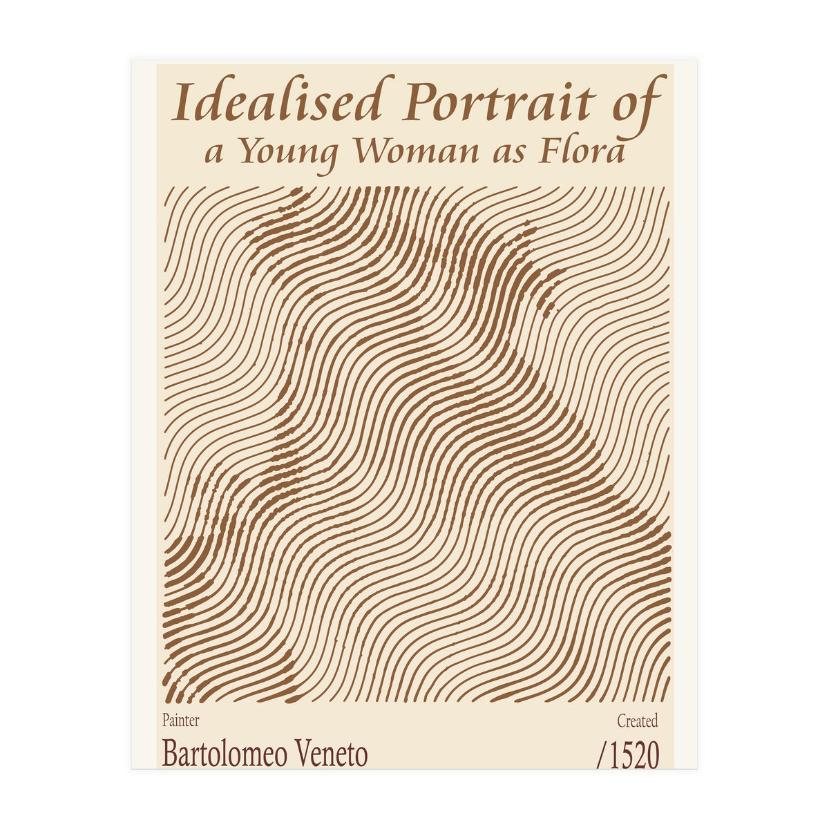 Idealised Portrait Of A Young Woman As Flora – Bartolomeo Veneto (1520) (Print Only)