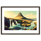 Vintage Iceland, Kirkjufell Mountain Poster thumbnail