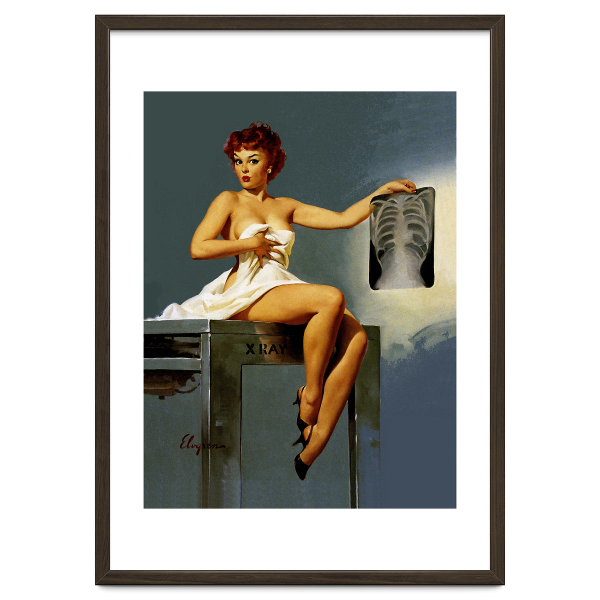 Pin Up Sexy Girl At The Doctor