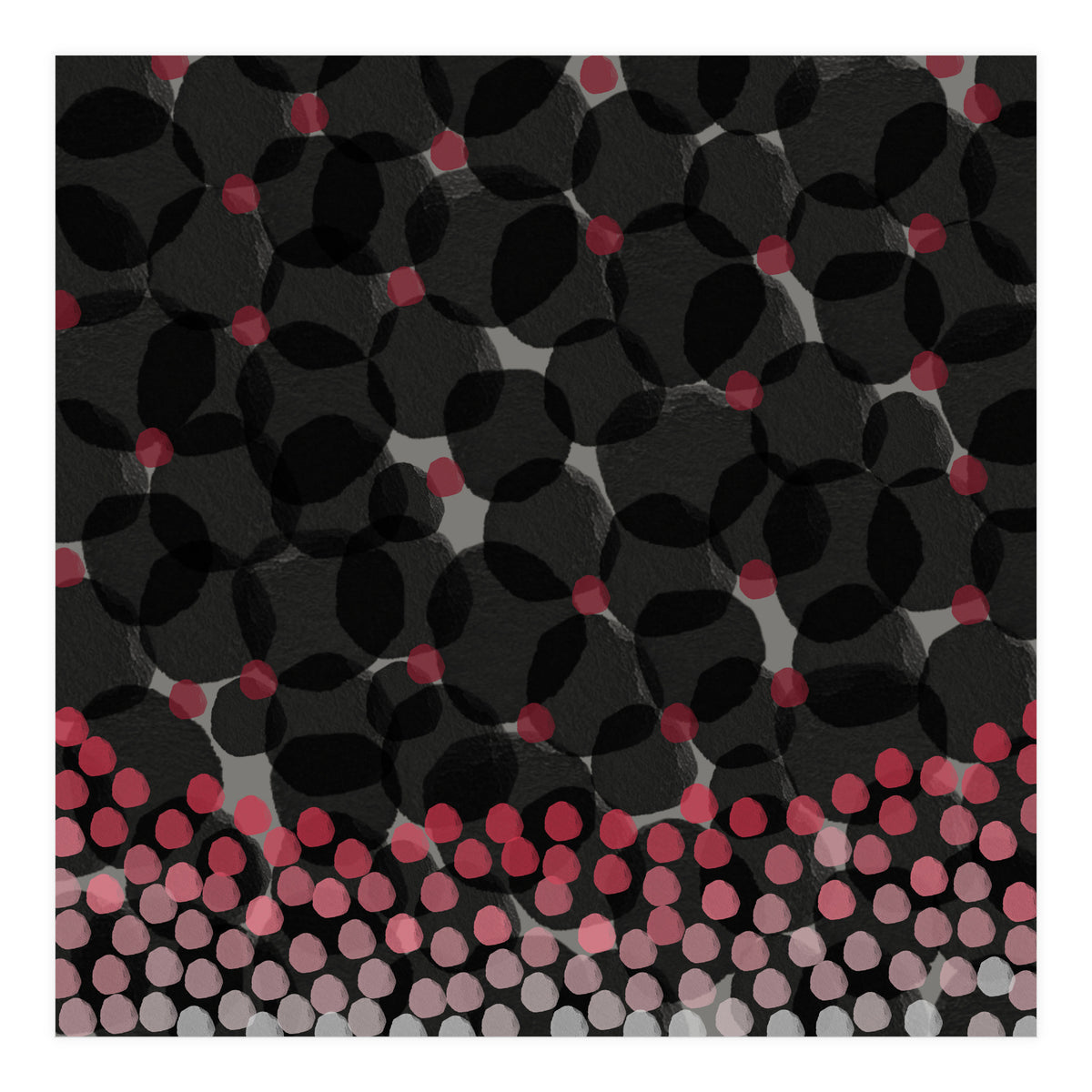 Dark Watercolor Florals (Print Only)