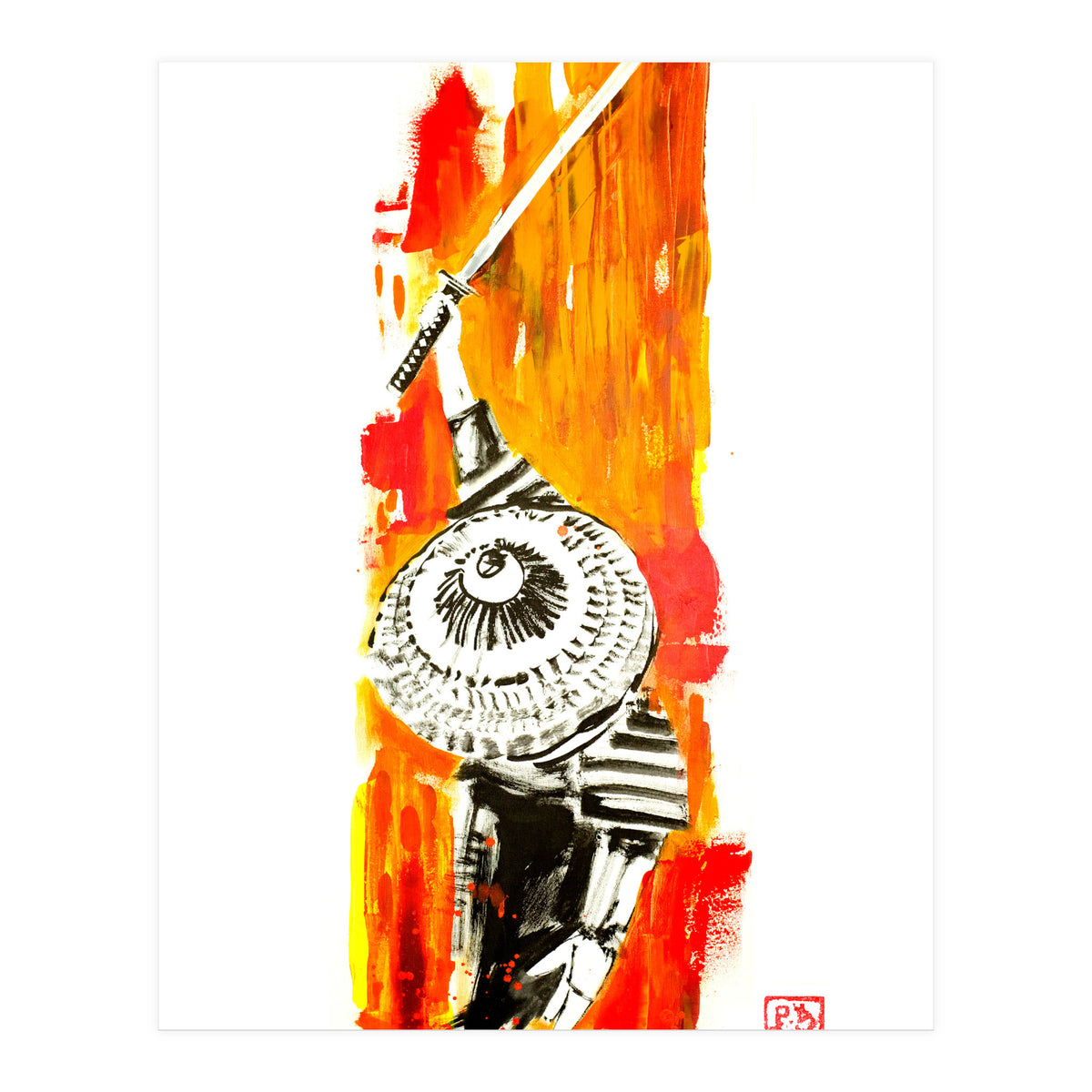 Samurai From Above (Print Only)