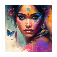 Butterfly Aura Hindu Portrait (Print Only)