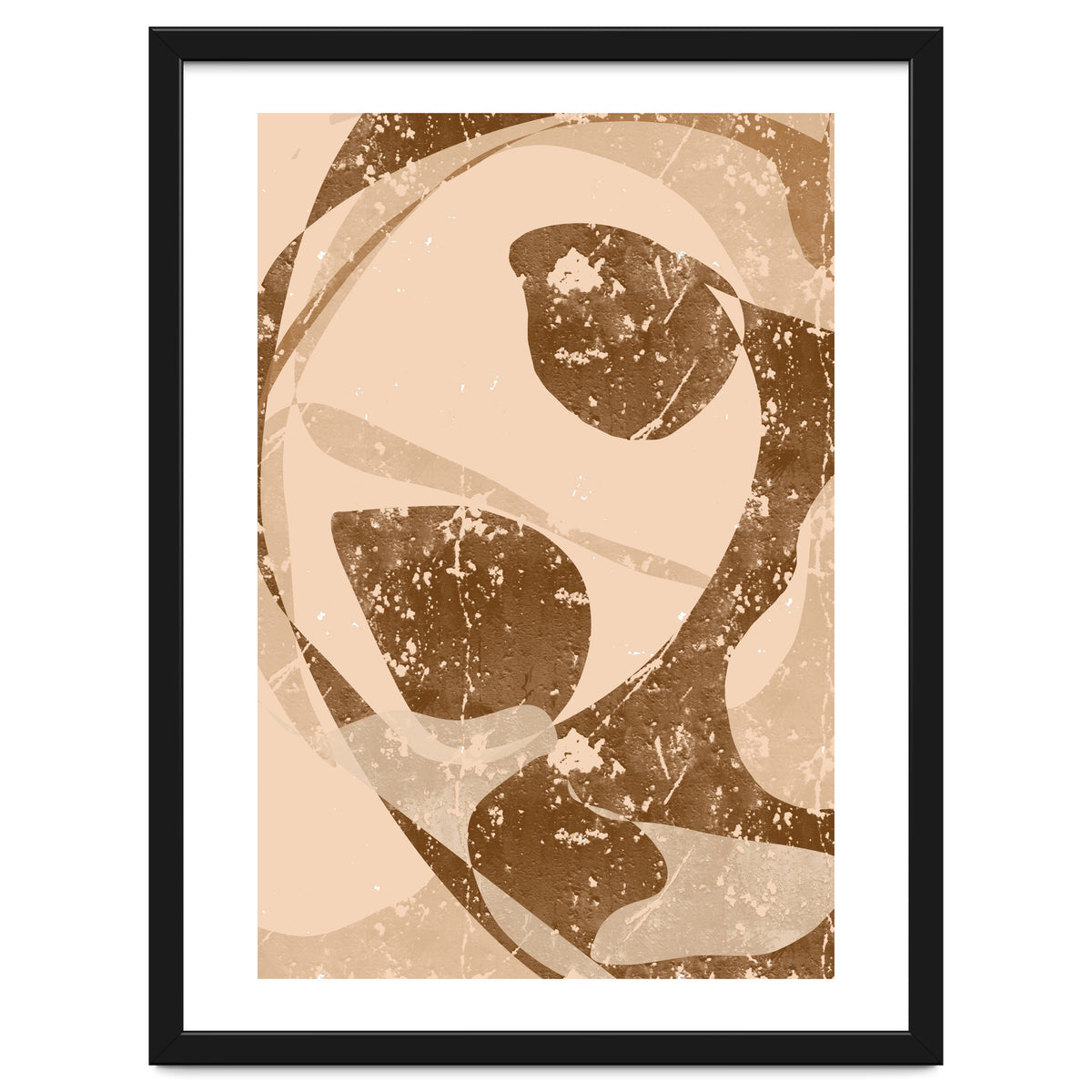 Abstract Brown Scratch