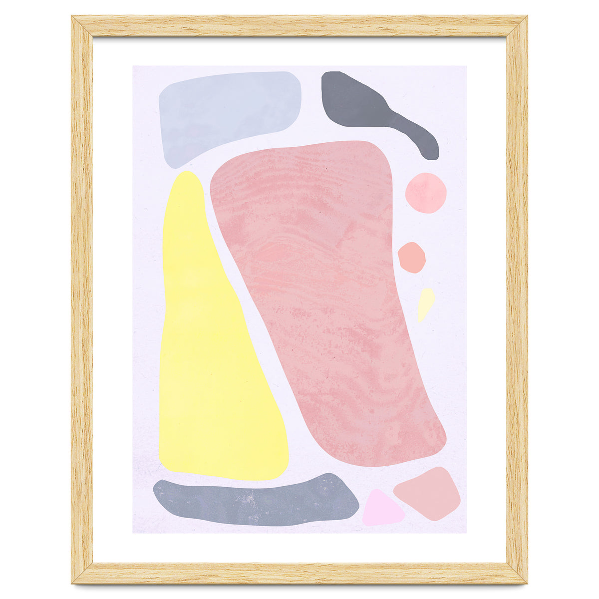 Organic Rustic Abstract Shapes Pastel II